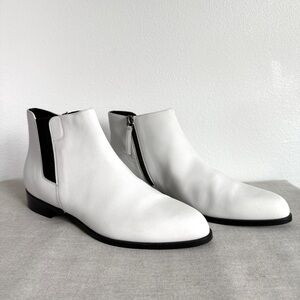 Giuseppe Zanotti White Leather Ankle Boots Sz 38 US 7.5 $700 Retail